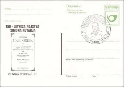 150 - LETNICA ROJSTVA SIMON RUTARJA